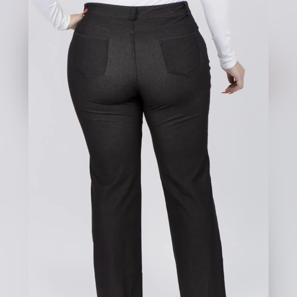 💙 YELETE 💙 Wide Leg Black Pants NWT - Picture 3 of 11